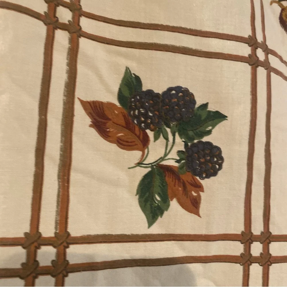 Round Cotton Fall Tablecloth 66” Diameter